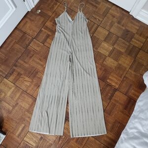 ZARA Striped Romper Pants- Size Small